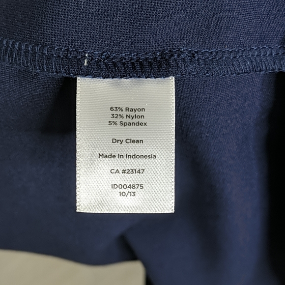 Navy Talbots Dress with White Trim - Picture 5 of 5